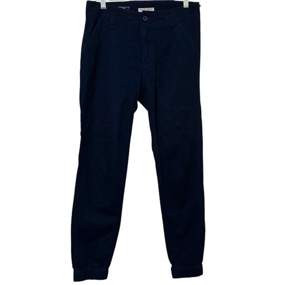 Wallace & Barnes Navy Blue Jogger Lightweight‎ Chino Cargo Pants Mens 28